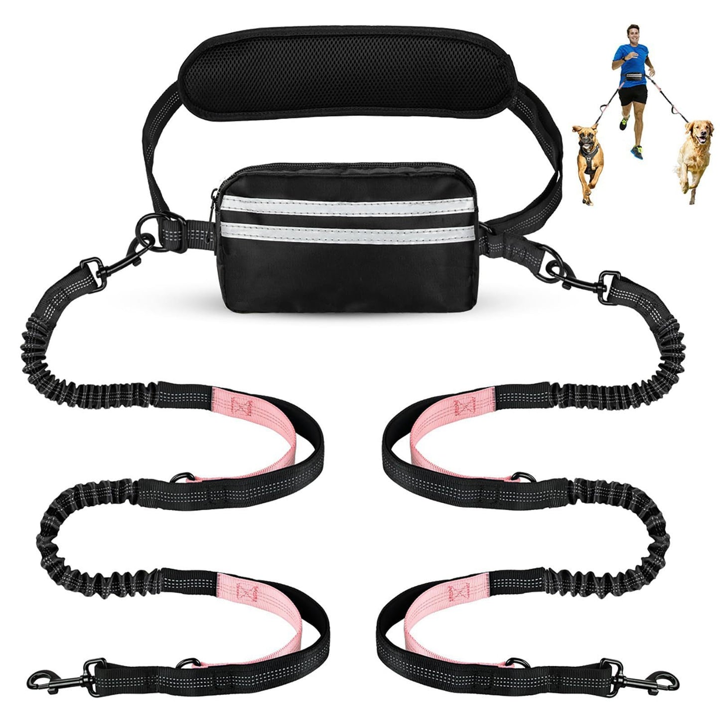 Waist Bag Running Leash