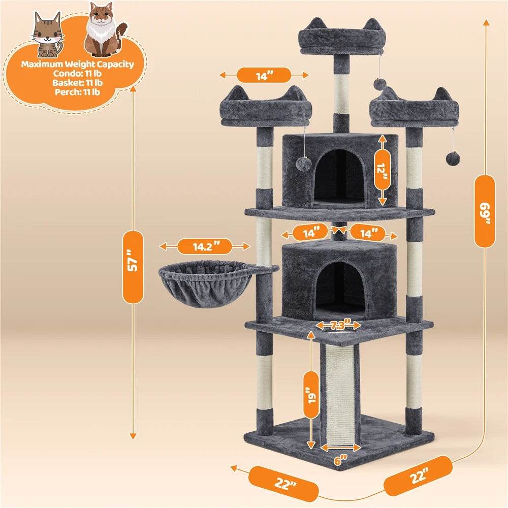 Large Cat Tree Tower