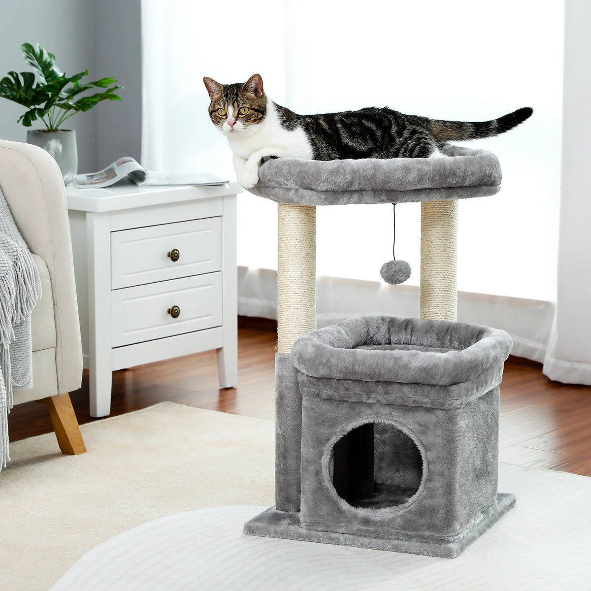 Gray Cat Tree