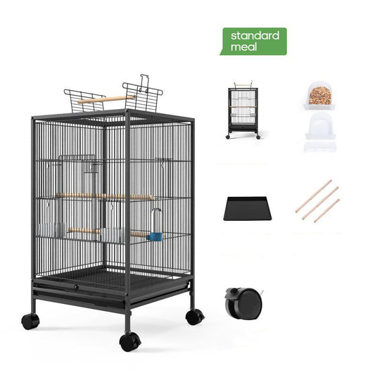 Bird Cage With Feeder