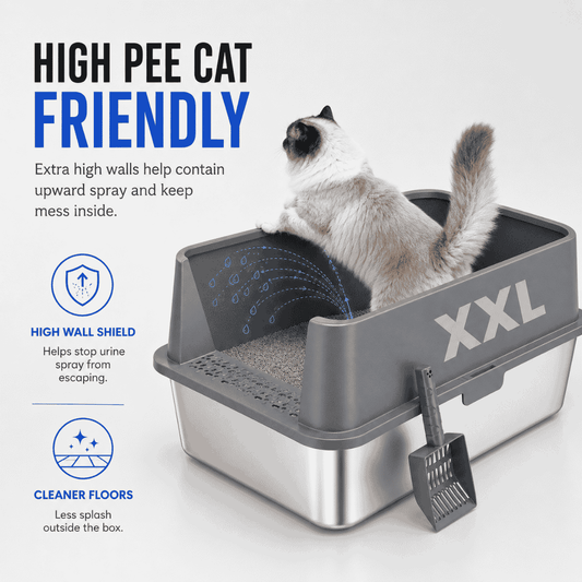 Stainless Steel Cat Litter Box
