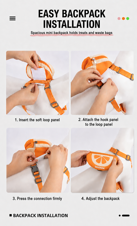 Dog Harness and Leash Set
