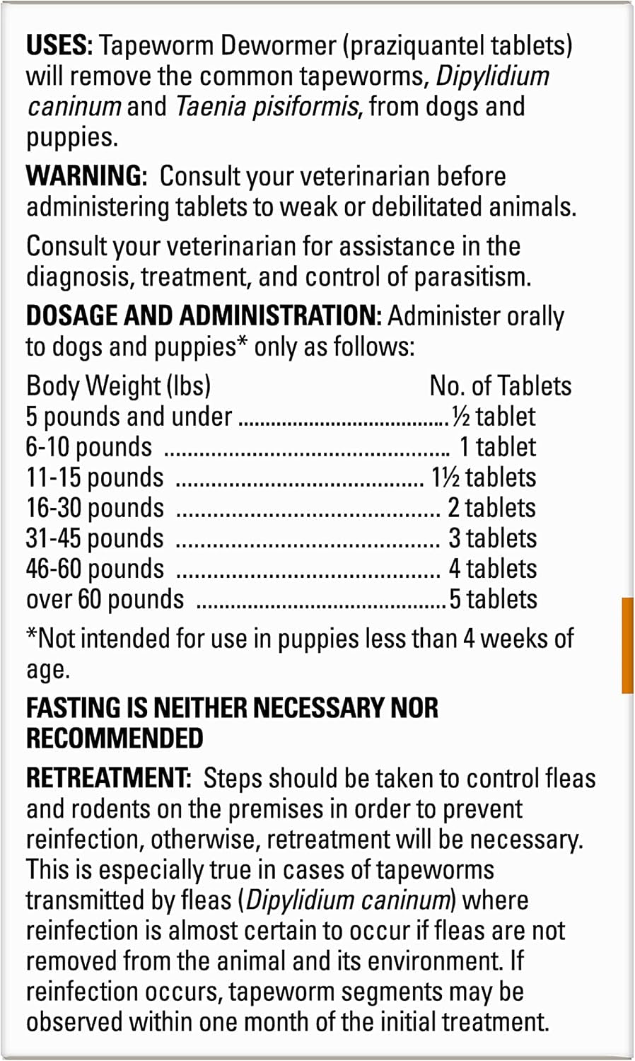 Tapeworm Dewormer for Dogs