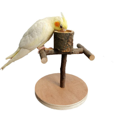 Solid Wood Parrot Bird Shelf