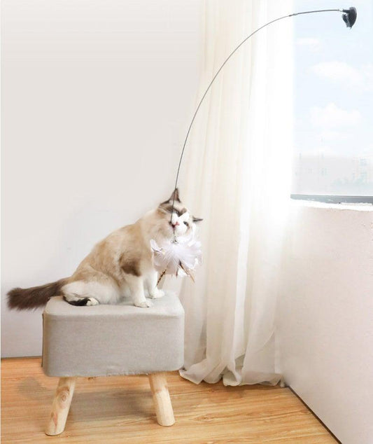 Feather Bird Stick Toy