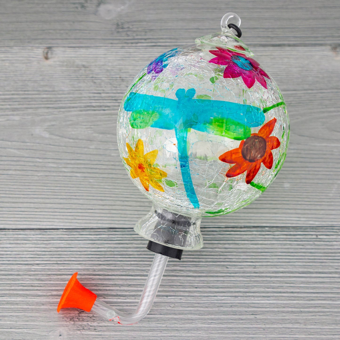 Glass Hummingbird Feeder