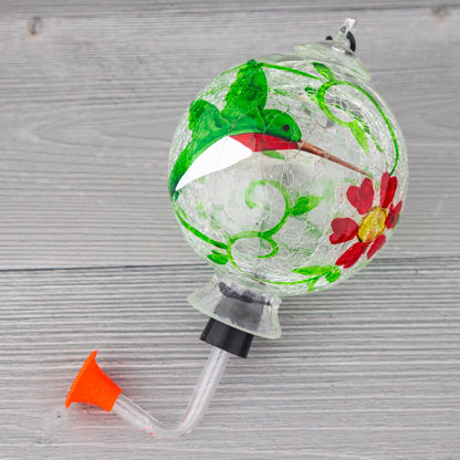 Glass Hummingbird Feeder