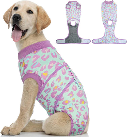 Dog Recovery Suit — Post-Surgery Coverage for Male & Female Dogs, Soft & Stretchy (XS–2XL)