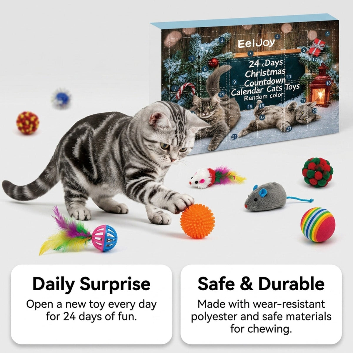 Christmas Advent Calendar Cat Toy