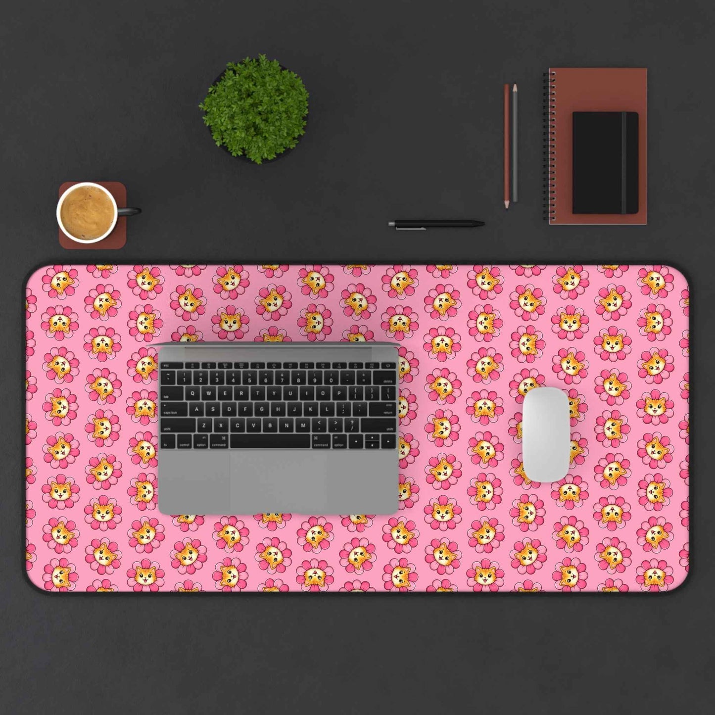 Cat Pattern Desk Mat