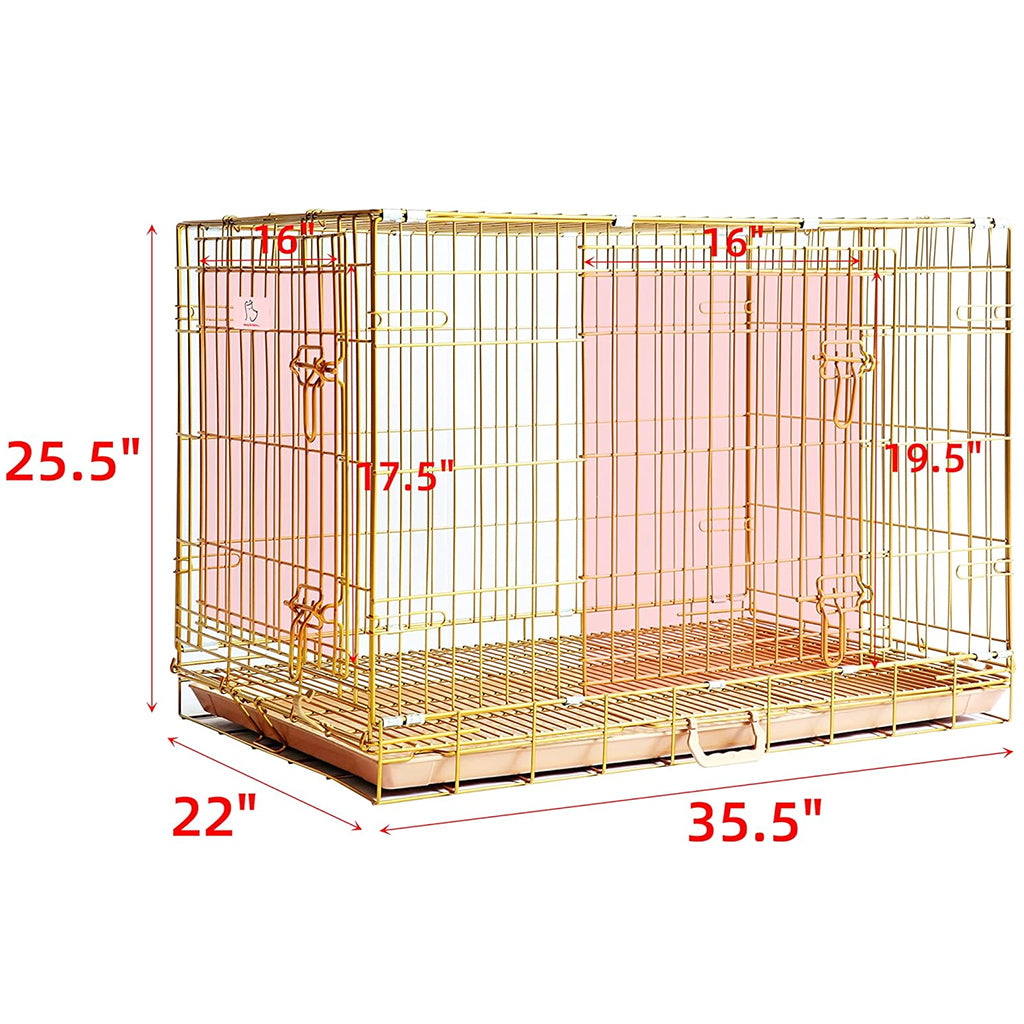 Collapsible Dog Crate — Escape-Proof, Foldable Metal Crate for Training & Travel