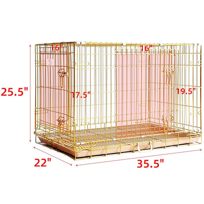 Collapsible Dog Crate — Escape-Proof, Foldable Metal Crate for Training & Travel