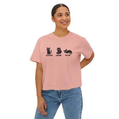 Cropped Cat Shirt