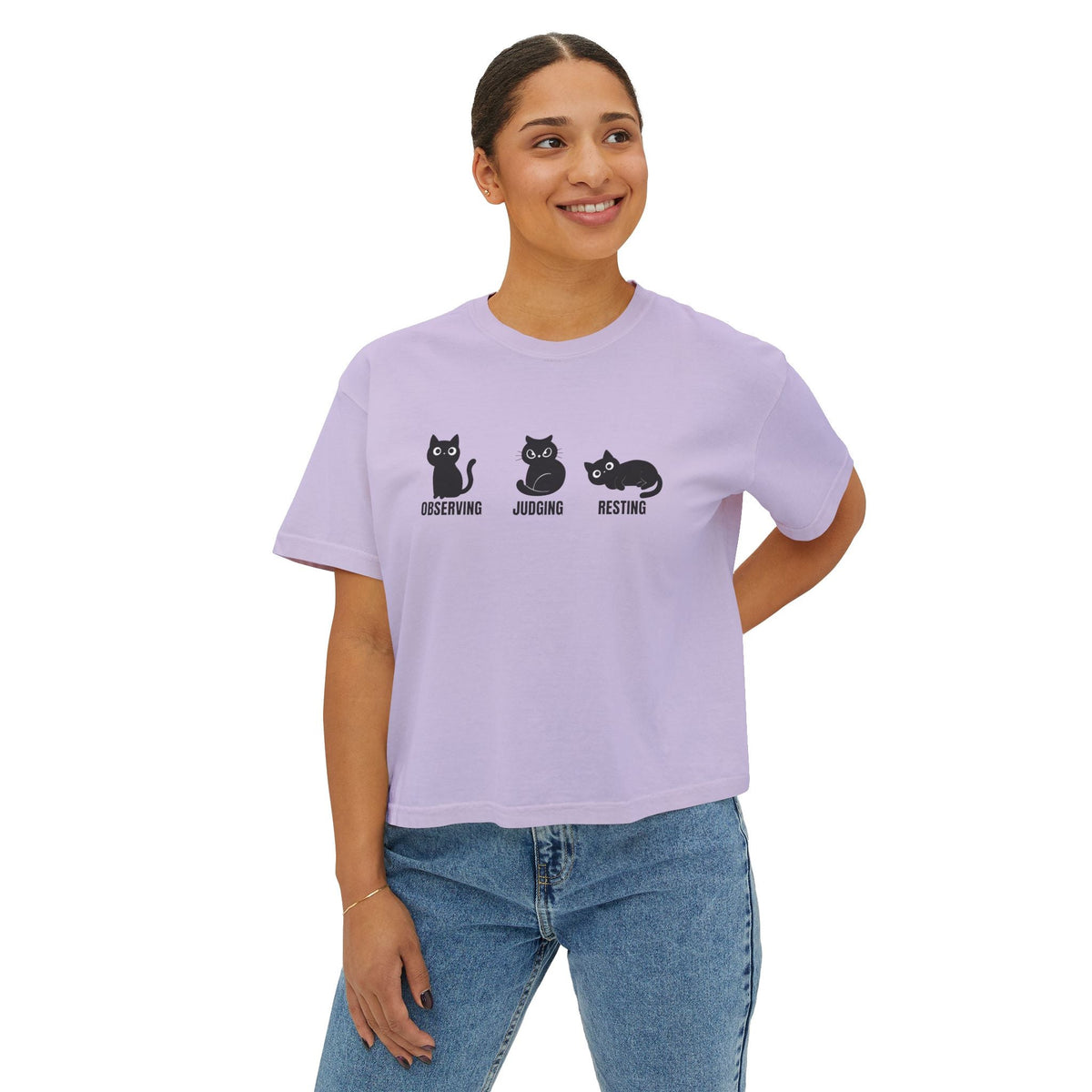 Cropped Cat Shirt