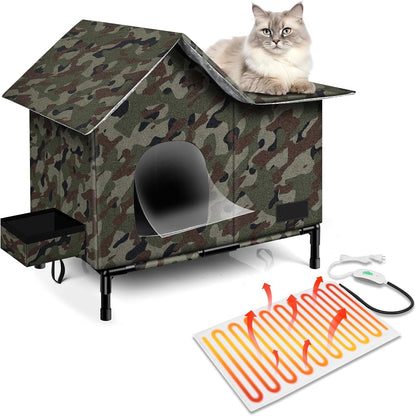 Insulated Cat Shelter — Heated, Weatherproof & Foldable for Outdoor & Feral Cats