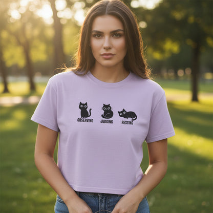 Cropped Cat Shirt