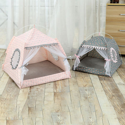 Calming Pet Tent Bed