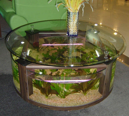 GLASS Round Circle Table Aquarium