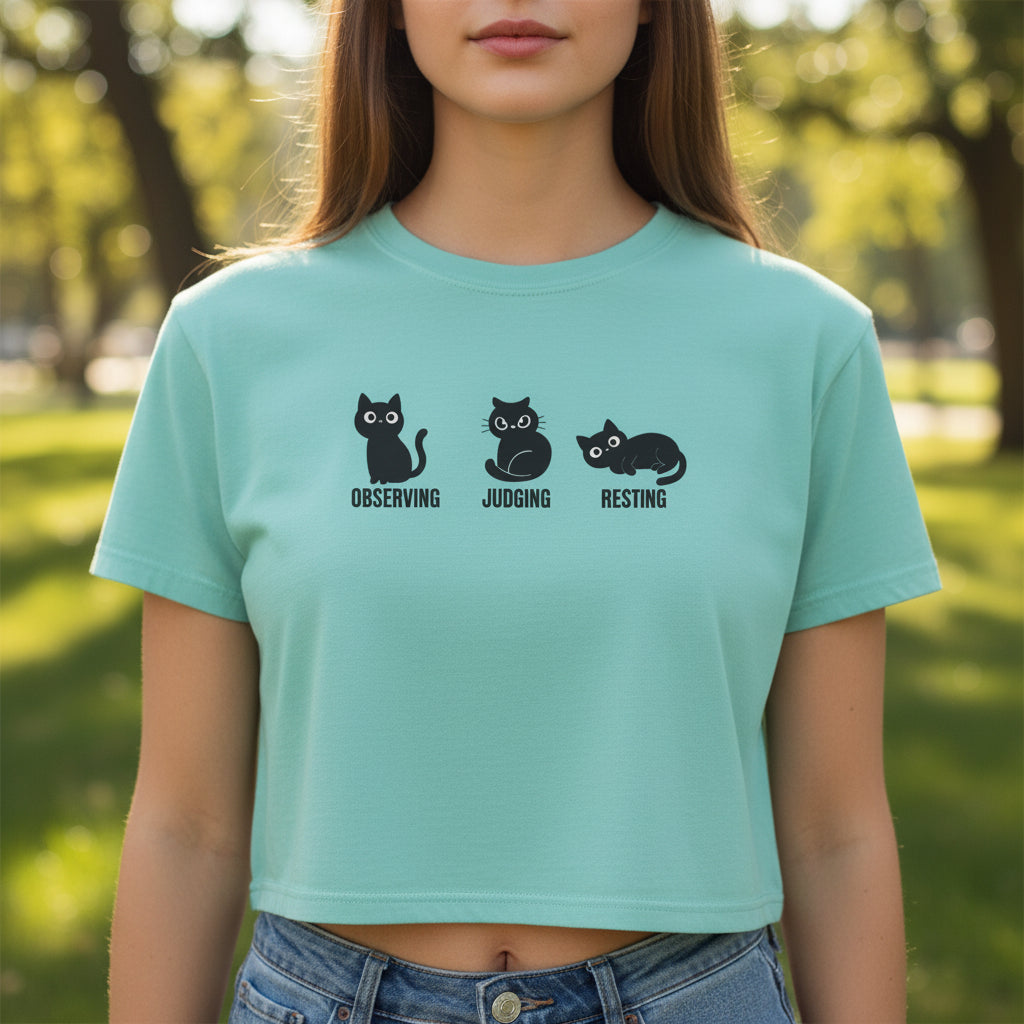 Cropped Cat Shirt