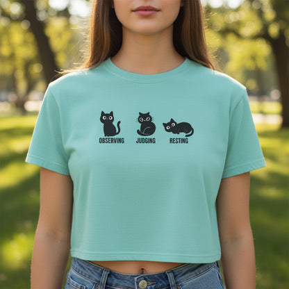 Cropped Cat Shirt