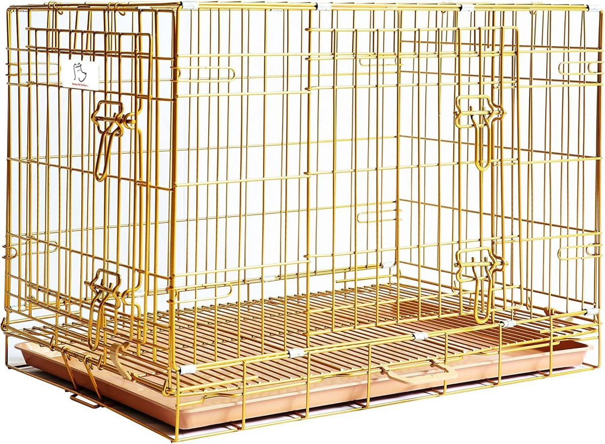 Collapsible Dog Crate — Escape-Proof, Foldable Metal Crate for Training & Travel