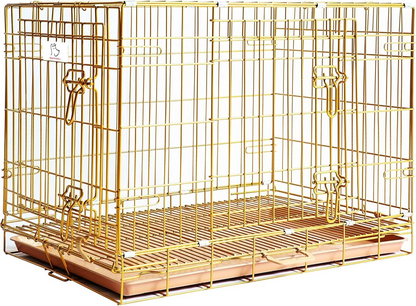 Collapsible Dog Crate — Escape-Proof, Foldable Metal Crate for Training & Travel