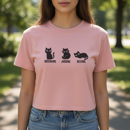 Cropped Cat Shirt