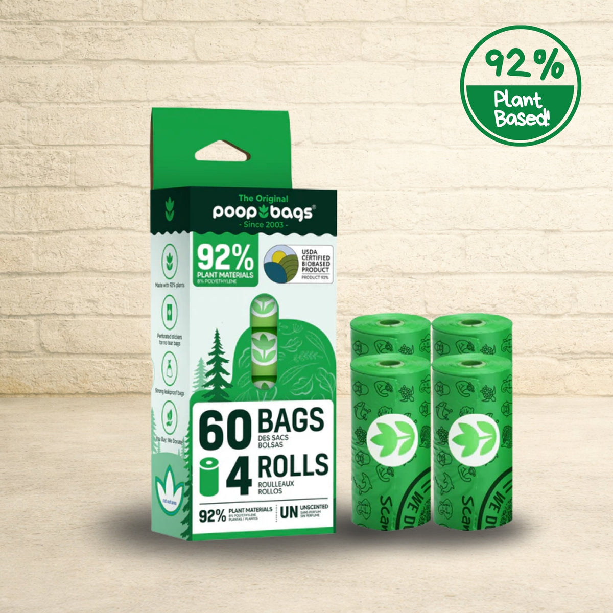 Leash Roll Poop Bags