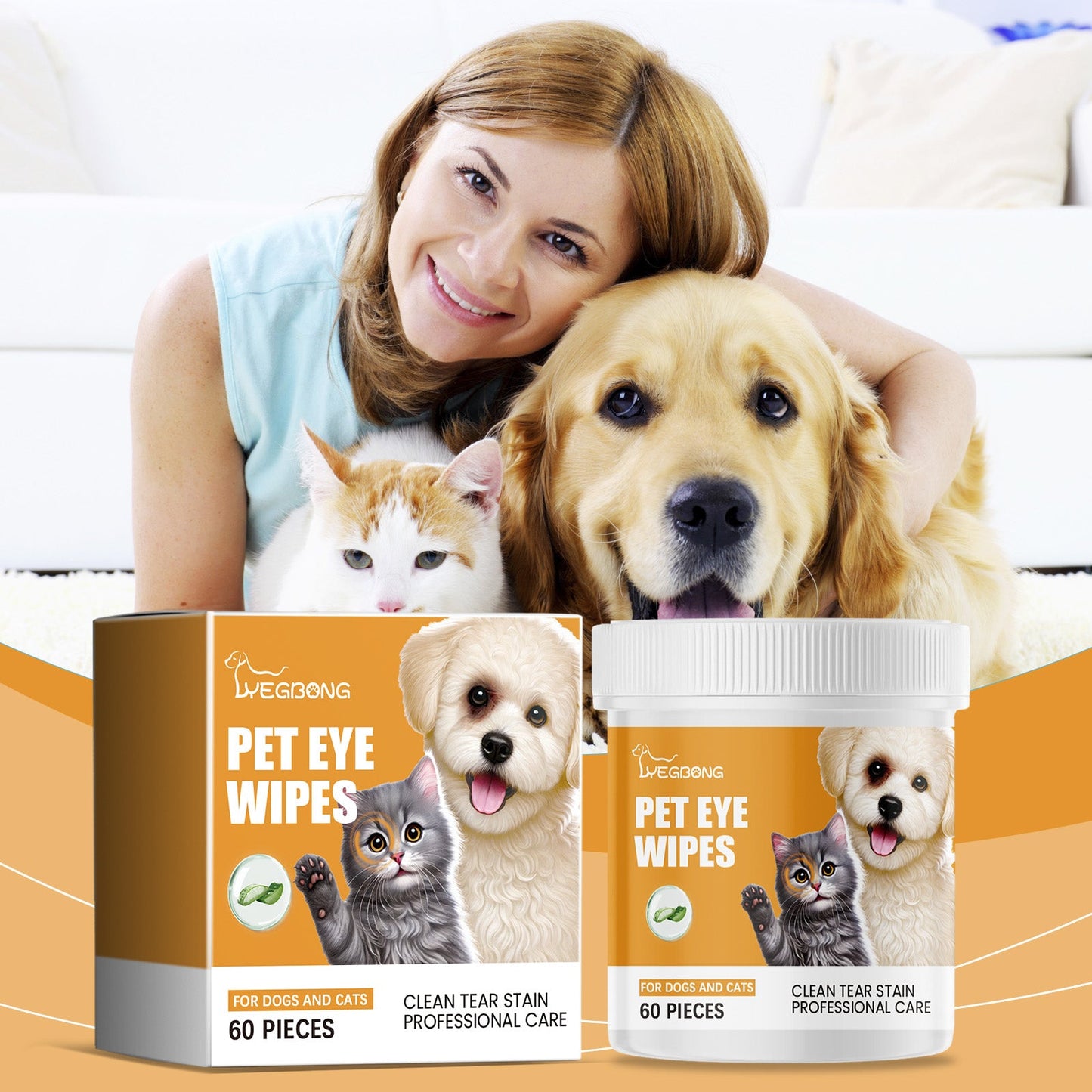 Eye Wipes for Cats and Dogs