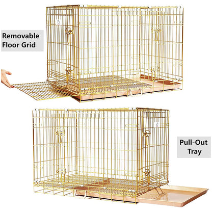 Collapsible Dog Crate — Escape-Proof, Foldable Metal Crate for Training & Travel