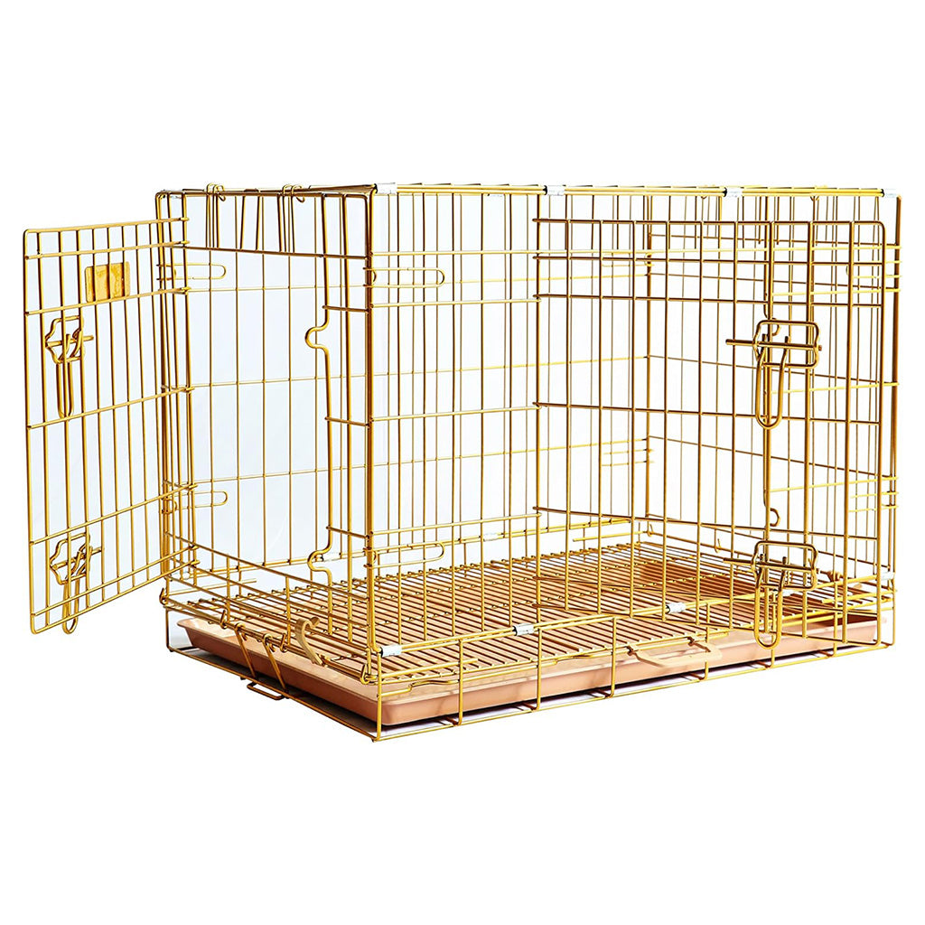 Collapsible Dog Crate — Escape-Proof, Foldable Metal Crate for Training & Travel