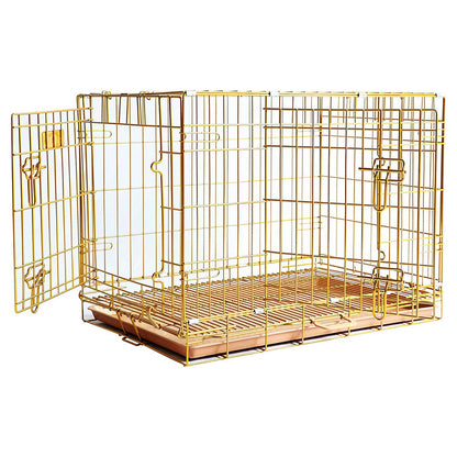 Collapsible Dog Crate — Escape-Proof, Foldable Metal Crate for Training & Travel