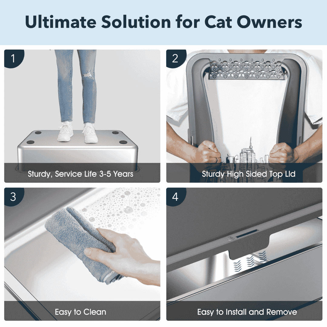 Stainless Steel Cat Litter Box