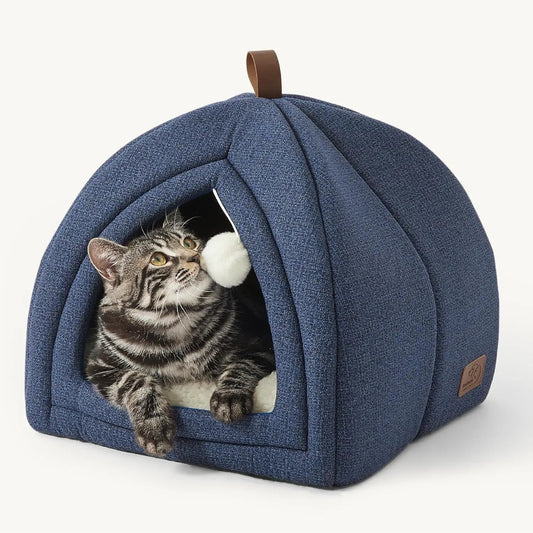 2-in-1 Cat Cave Bed