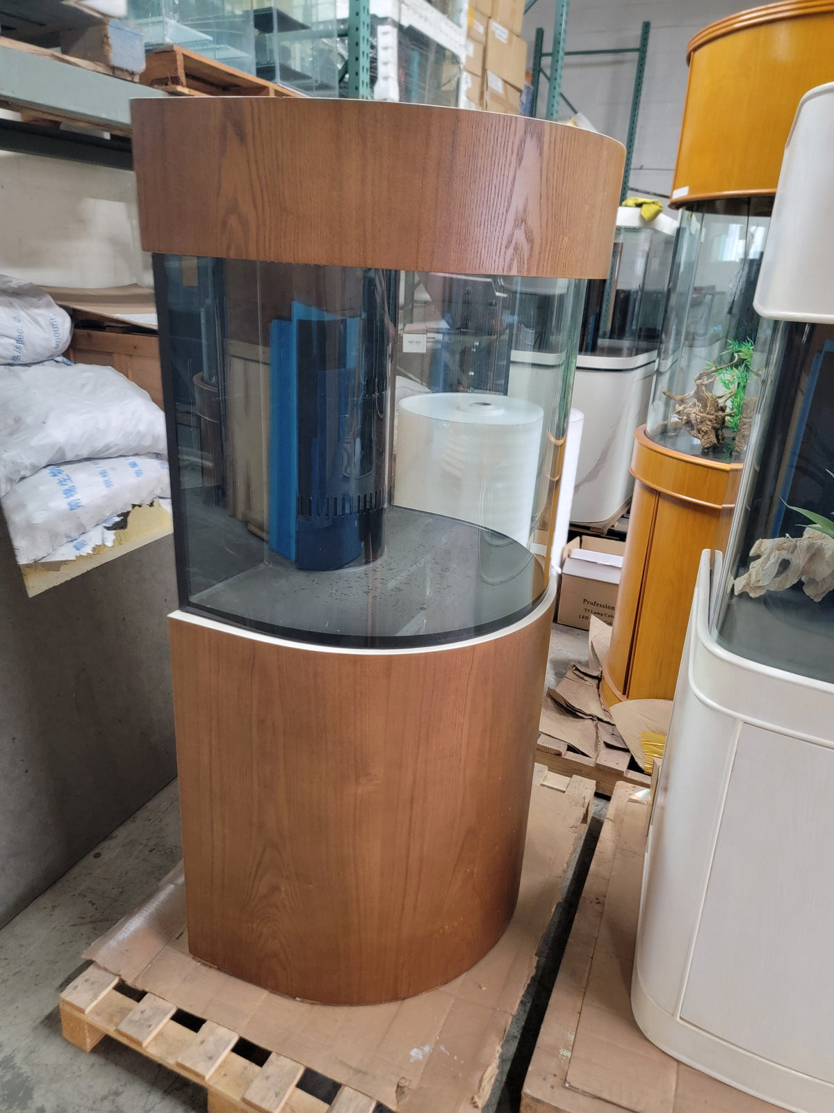 Half Round Aquarium with Stand