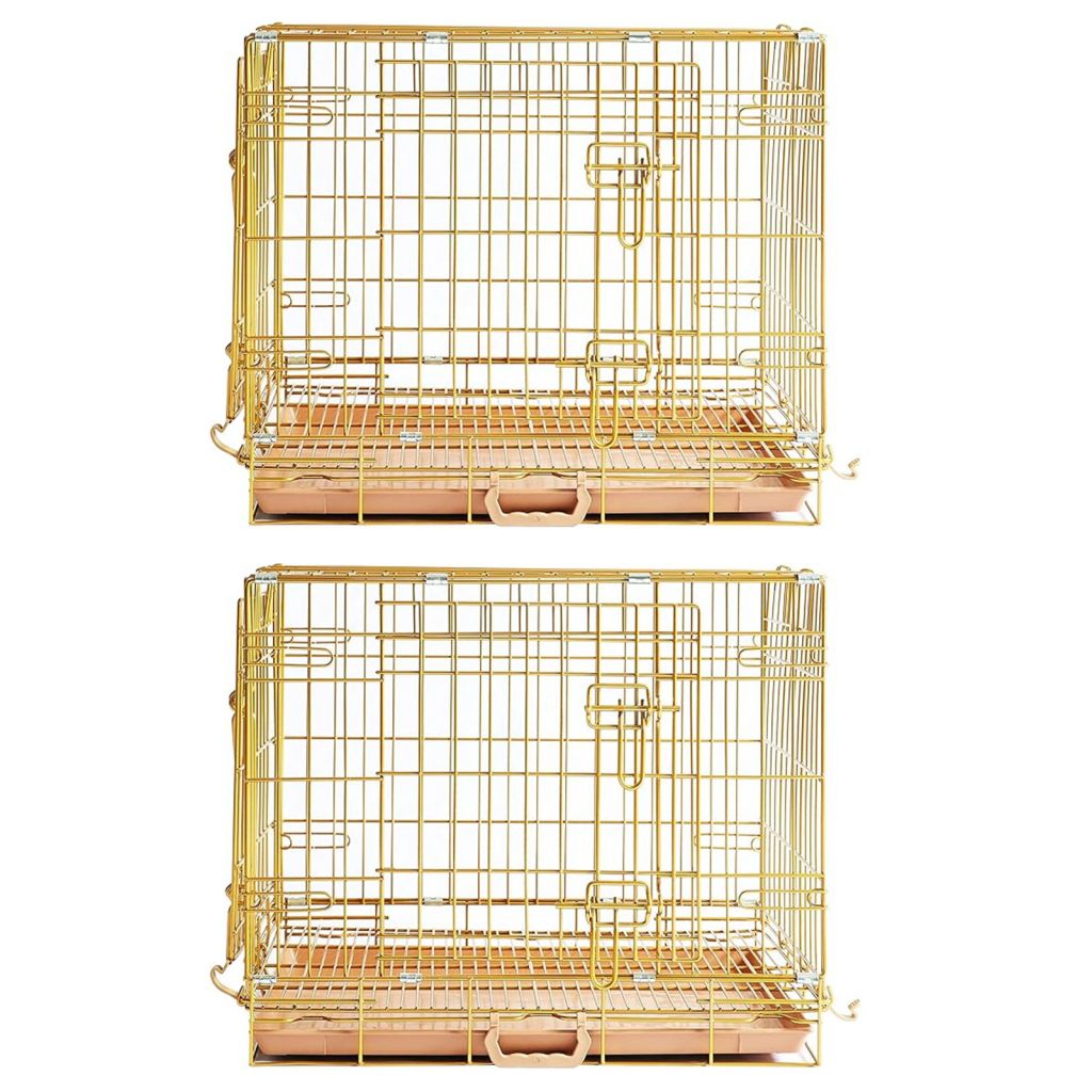 Collapsible Dog Crate — Escape-Proof, Foldable Metal Crate for Training & Travel