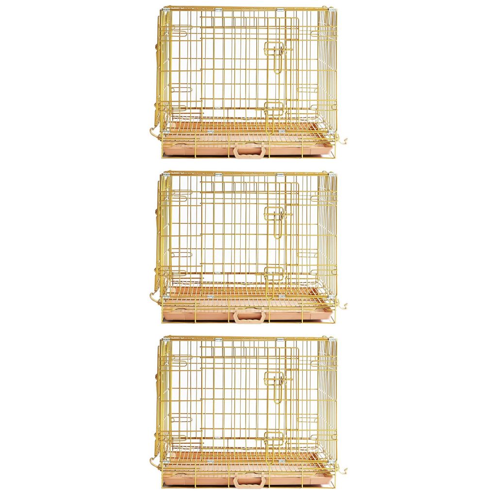 Collapsible Dog Crate — Escape-Proof, Foldable Metal Crate for Training & Travel