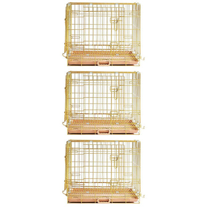Collapsible Dog Crate — Escape-Proof, Foldable Metal Crate for Training & Travel