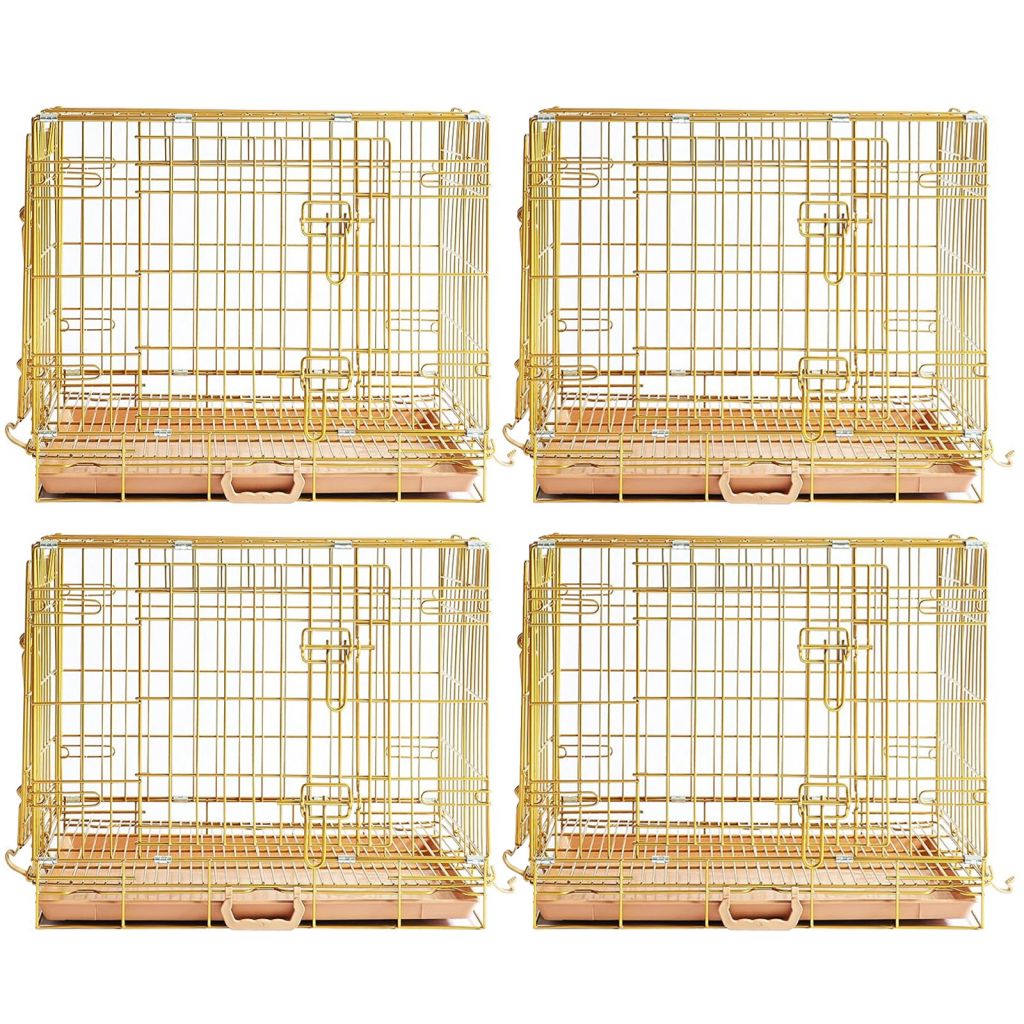 Collapsible Dog Crate — Escape-Proof, Foldable Metal Crate for Training & Travel