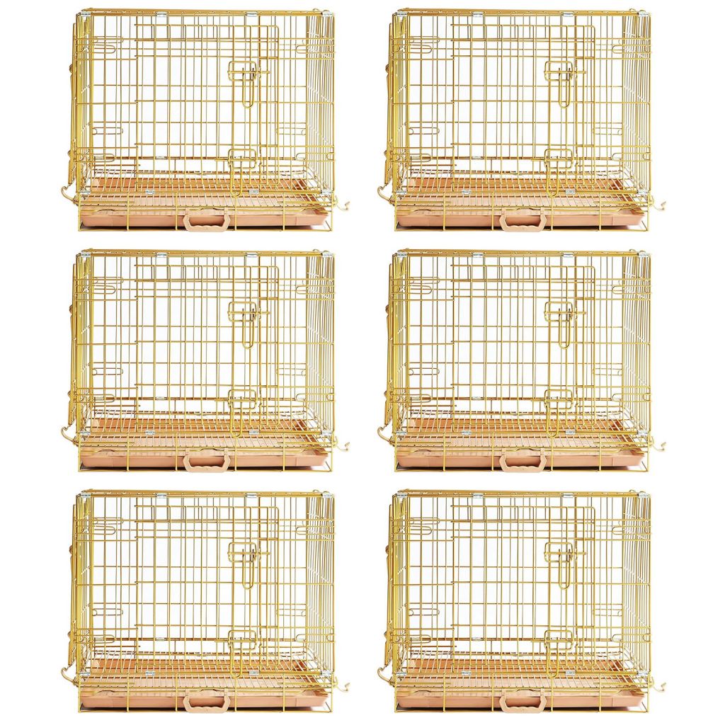Collapsible Dog Crate — Escape-Proof, Foldable Metal Crate for Training & Travel