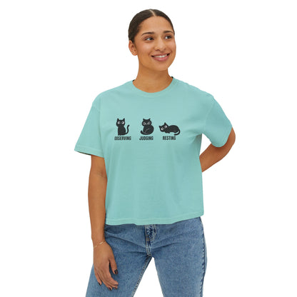 Cropped Cat Shirt