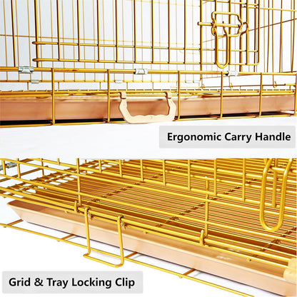 Collapsible Dog Crate — Escape-Proof, Foldable Metal Crate for Training & Travel