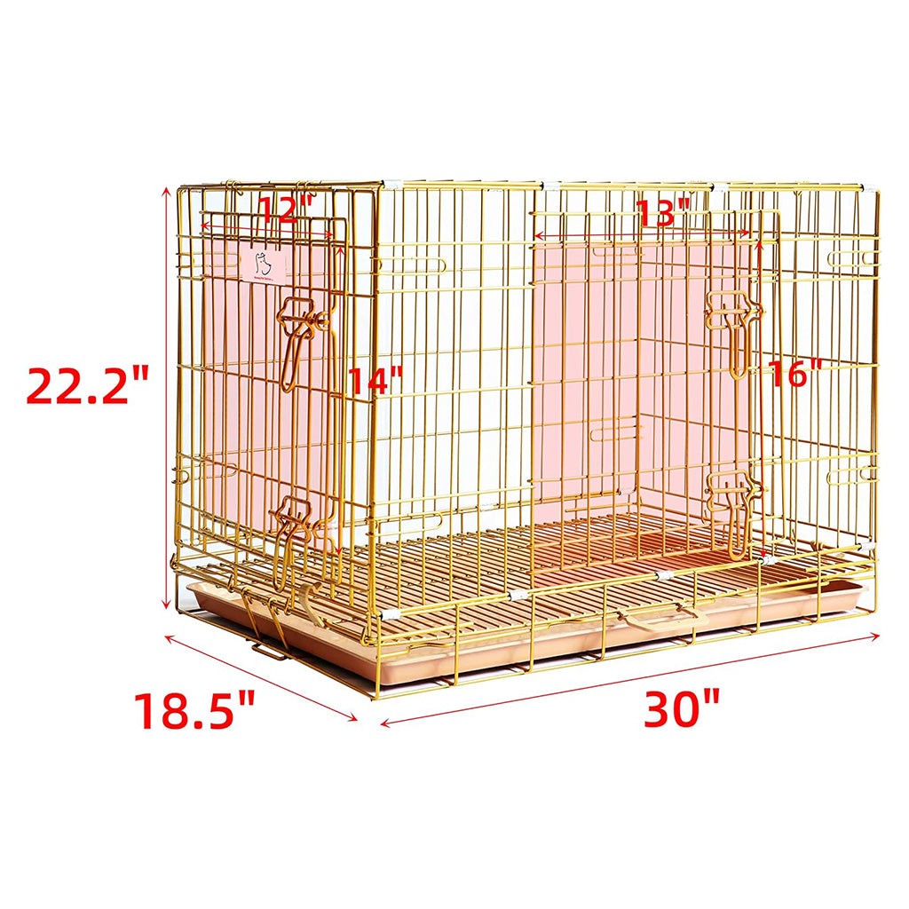 Collapsible Dog Crate — Escape-Proof, Foldable Metal Crate for Training & Travel