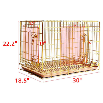 Collapsible Dog Crate — Escape-Proof, Foldable Metal Crate for Training & Travel