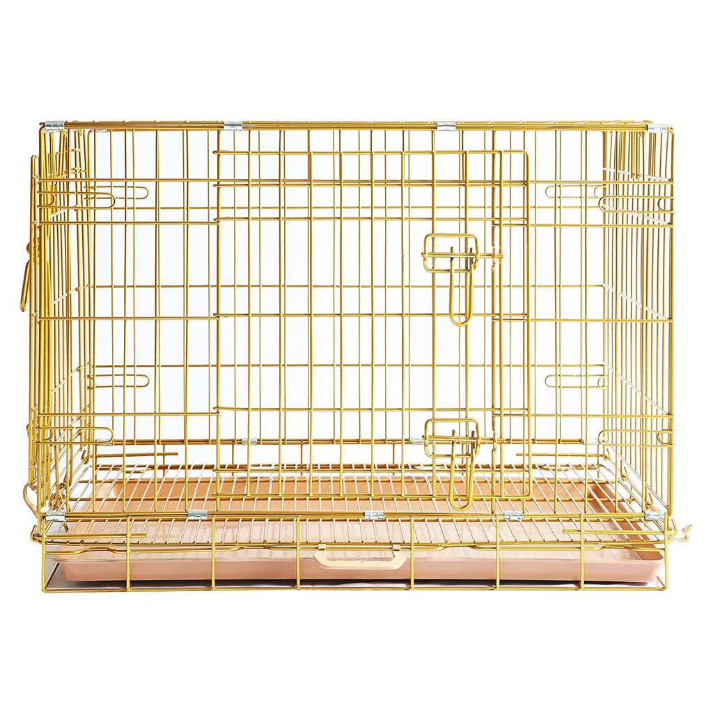 Collapsible Dog Crate — Escape-Proof, Foldable Metal Crate for Training & Travel