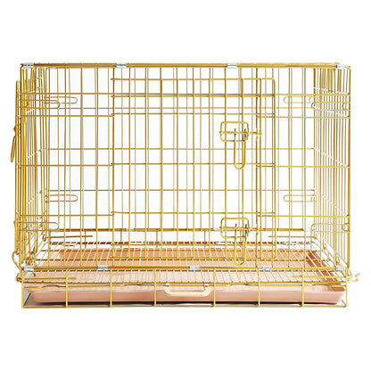 Collapsible Dog Crate — Escape-Proof, Foldable Metal Crate for Training & Travel