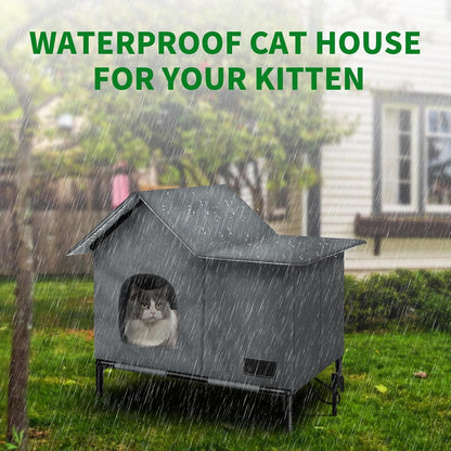 Insulated Cat Shelter — Heated, Weatherproof & Foldable for Outdoor & Feral Cats
