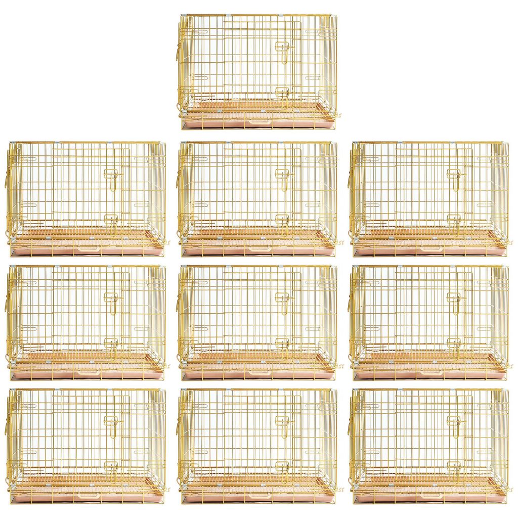 Collapsible Dog Crate — Escape-Proof, Foldable Metal Crate for Training & Travel