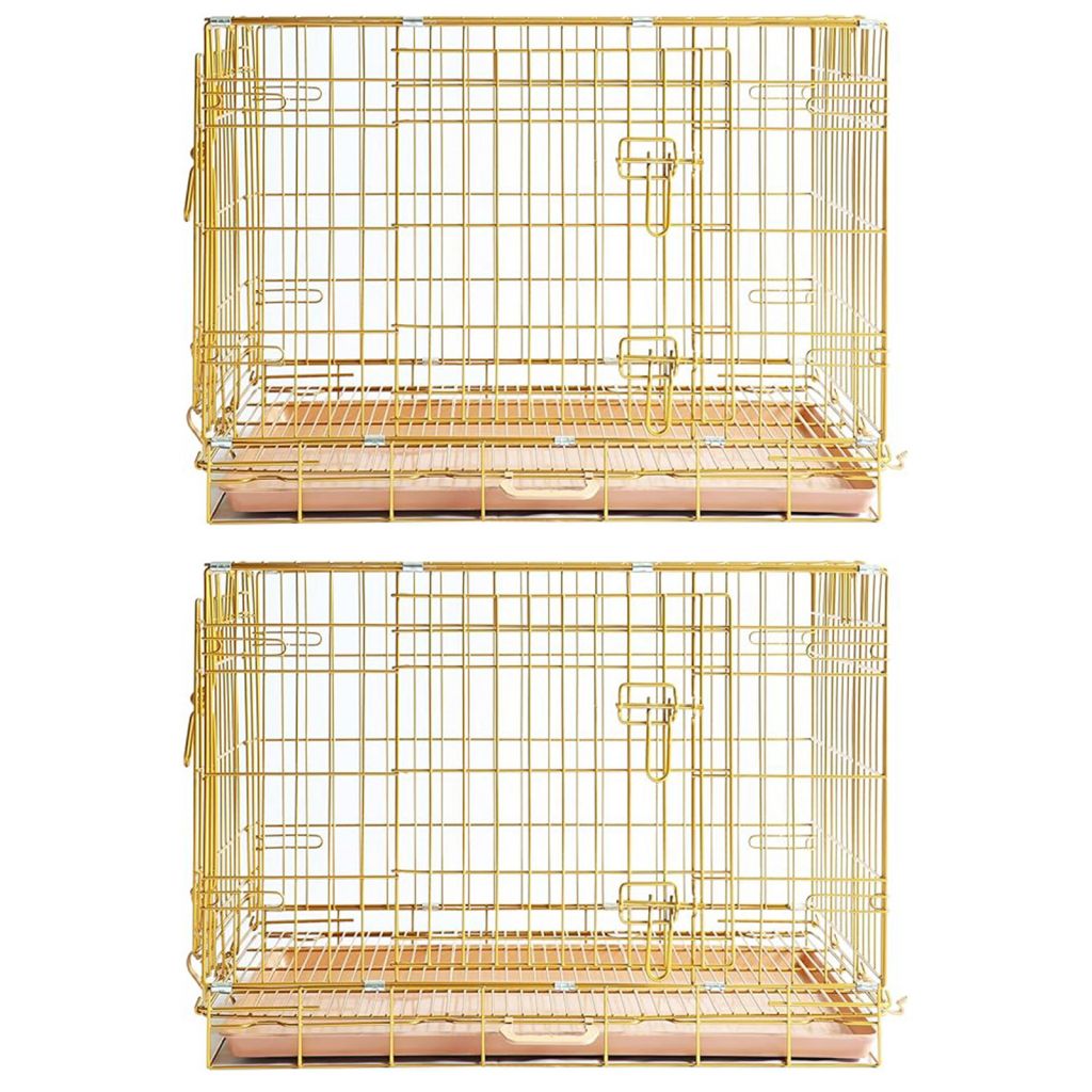 Collapsible Dog Crate — Escape-Proof, Foldable Metal Crate for Training & Travel