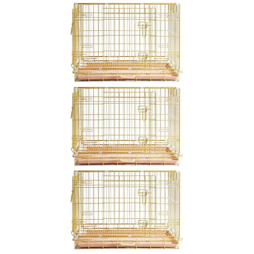 Collapsible Dog Crate — Escape-Proof, Foldable Metal Crate for Training & Travel
